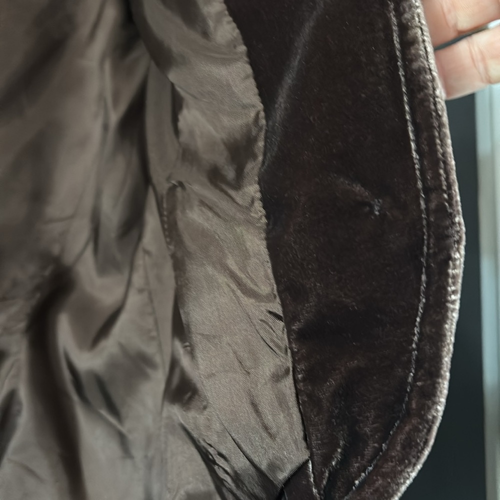 Ideology Velvet cropped opera type chestnut Blazer - Picture 5 of 8
